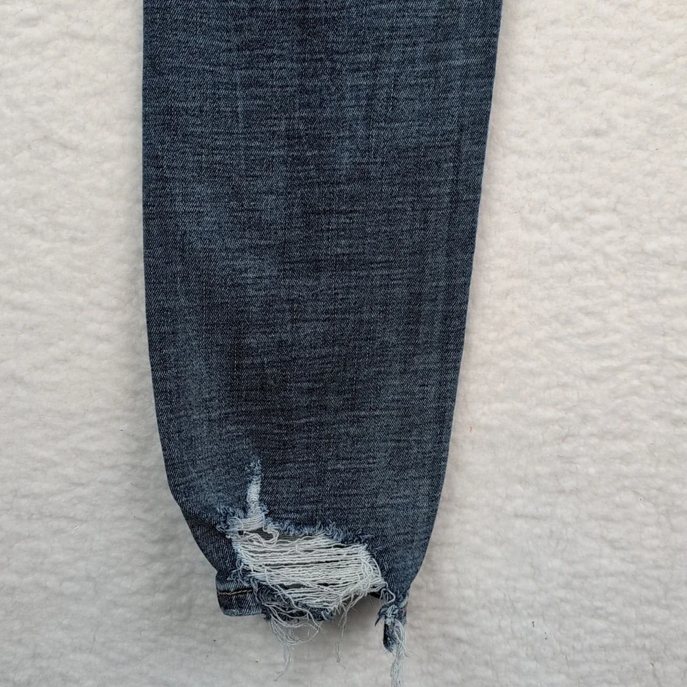 Buckle Black Fit No. 75 Jeans Women's 26x27 Blue Ankle Skinny Distressed Stretch